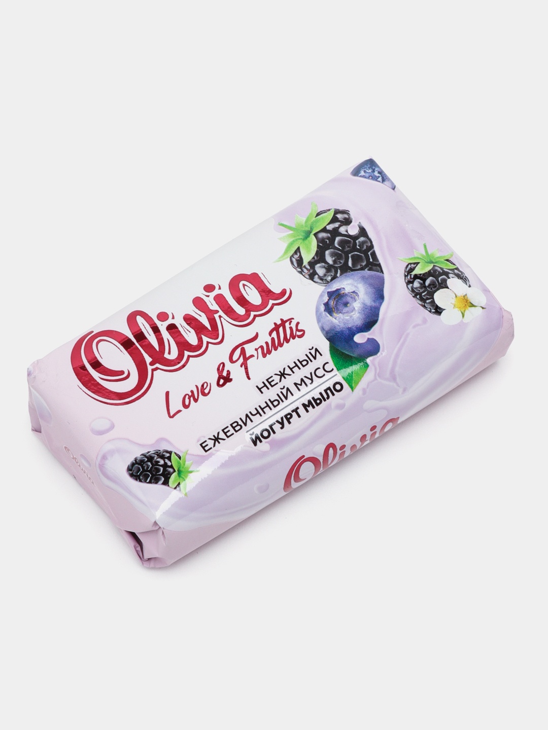 Кусковое мыло туалетное Olivia Нежный ежевичный мусс
