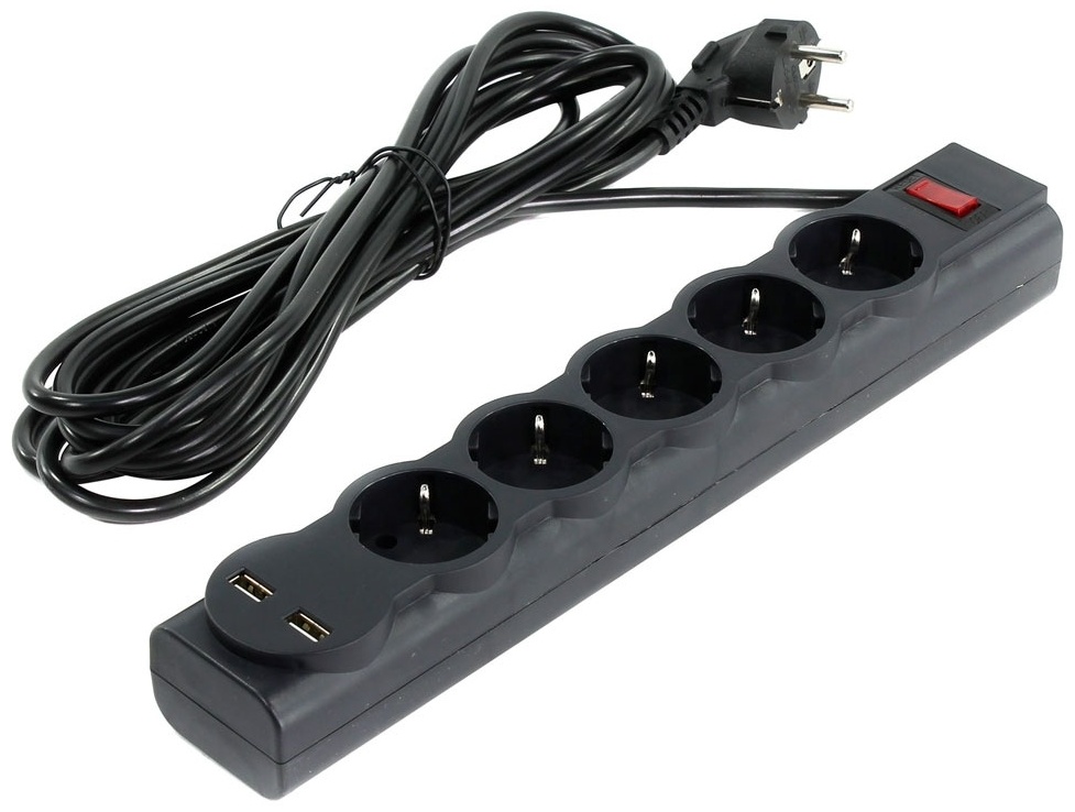 Купить Сетевой фильтр Defender DFS 755 5 м в Алматы – Магазин на Kaspi.kz