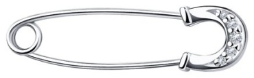 Булавка SOKOLOV 94040093 вес 0.72 г серебро, фианит