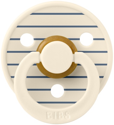 Пустышка BIBS Studio Colour Pin Ivory Steel Blue 6+ месяцев, 1 шт, мультиколор