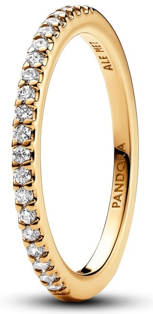 PANDORA «Нежное сияние» 162999C01-48 размер 15.3 вес 1.3 г сплав покрытый золотом 14К, цирконий