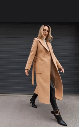 Пальто STYLE + бежевый, горчичный