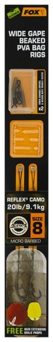FOX EDGES Wide Gape Beaked №8 20LB CCR174 0.5 камуфляж