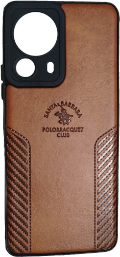 Чехол Santa Barbara Polo & Racquet Club для Xiaomi 13 Lite коричневый