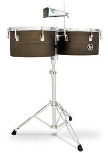 Latin Percussion тимбалес коричневый M258 Matador Antique Coat Steel