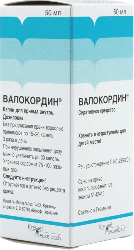 Валокордин капли 18.4 мг/мл 50 мл