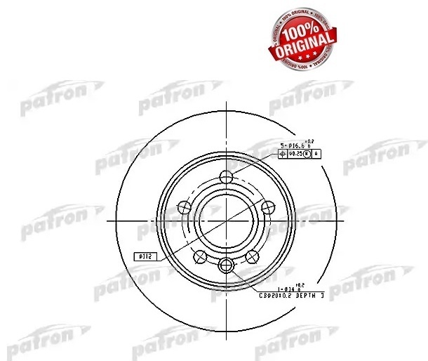 Диски PATRON задние PBD4047