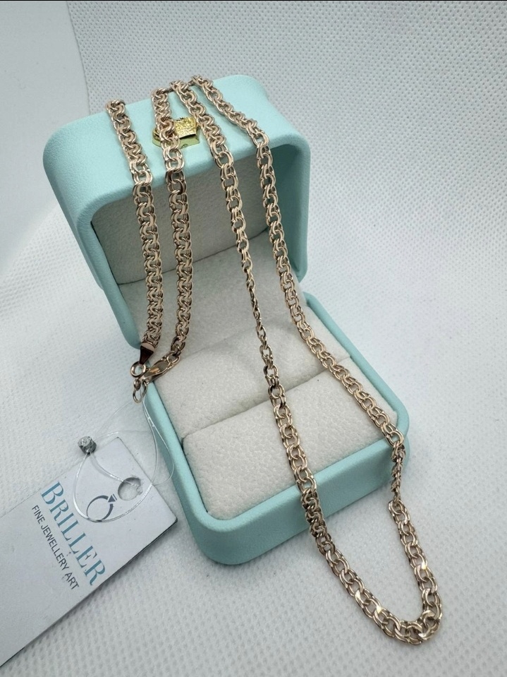 BRILLER 09788021BBRR длина 55 см, вес 6.32 г золото, плетение бисмарк