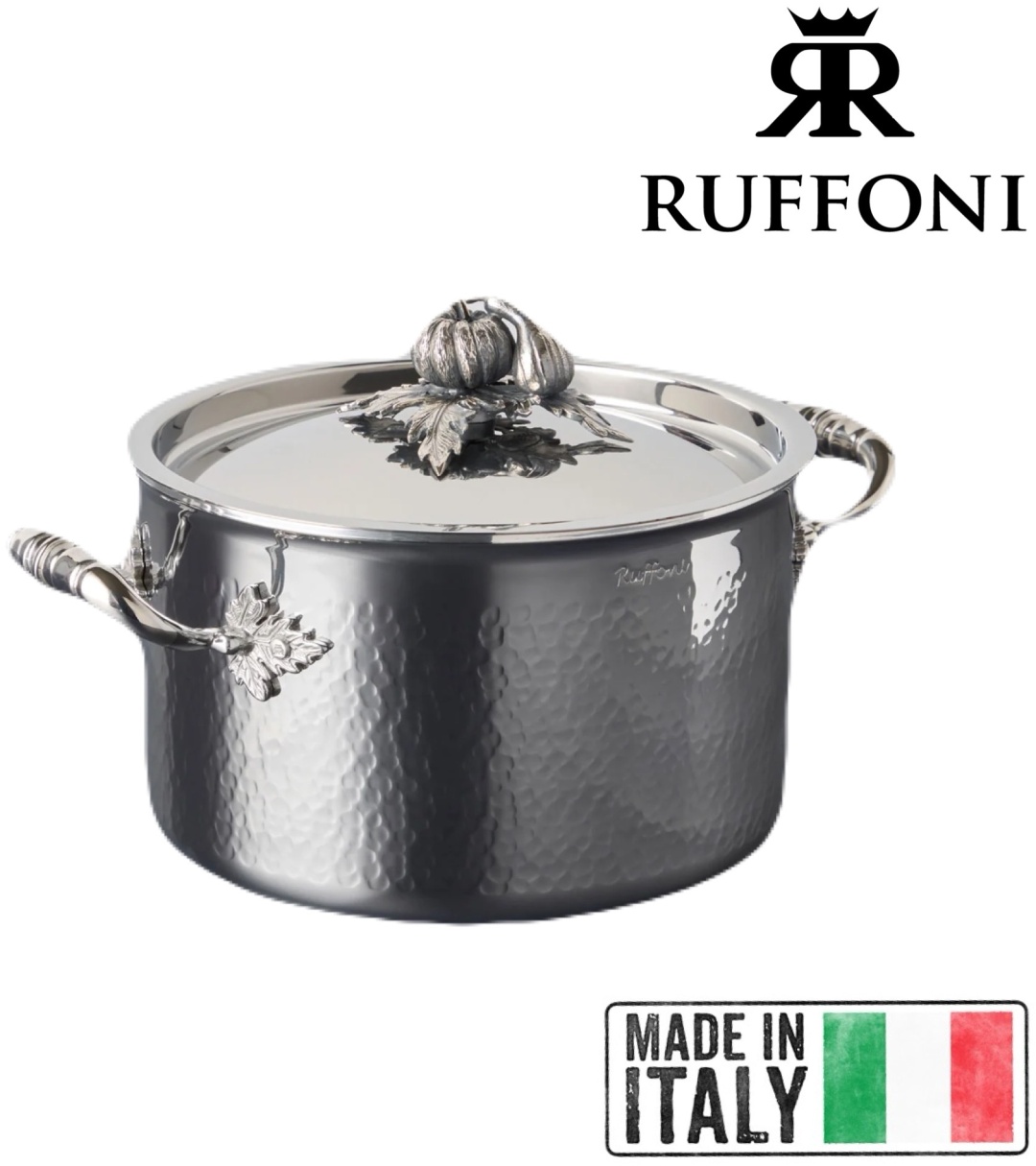Кастрюля 3.5 л, RUFFONI Italy Opus Prima Hammered Steel 20 см сталь