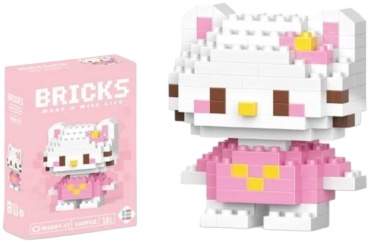 Конструктор Bricks Хеллоу Китти 3д 6118, деталей 120 шт