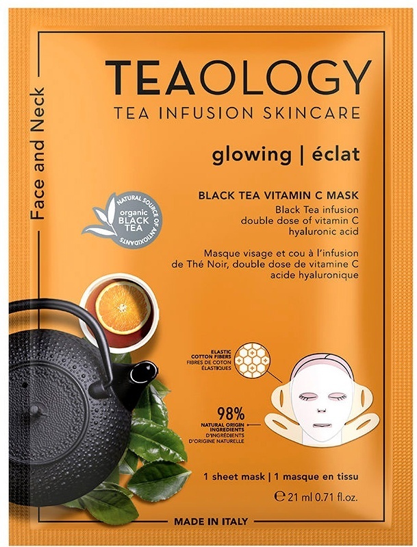 Маска для лица Teaology тканевая С Black Tea 1 шт