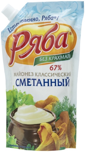Майонез Ряба сметанный 67% 350 г