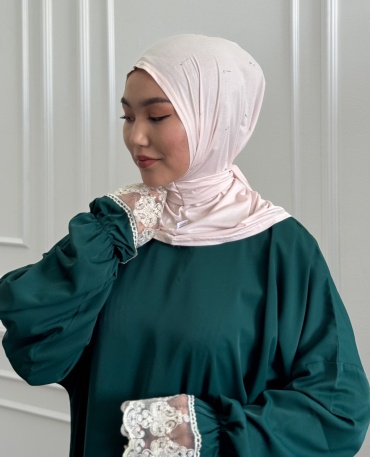 Хиджаб SAQ muslim размер универсальный, бежевый