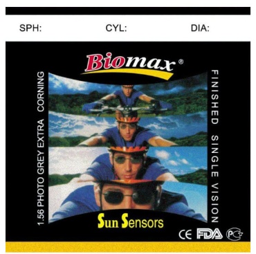 Biomax Photochrome Grey -7.50 кол-во линз: 1