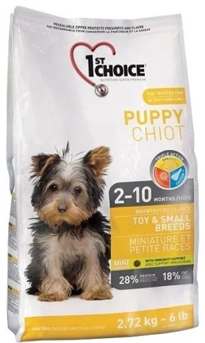 1st Choice Puppy Toy and Small breeds для щенков мелких пород курица 2.72 кг