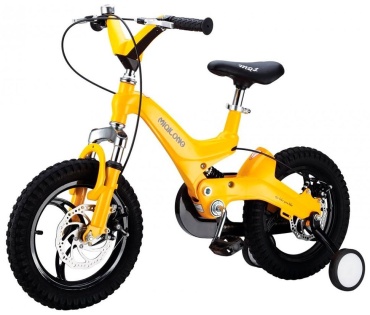 Велосипед Miqilong JZB16 2021 one size желтый
