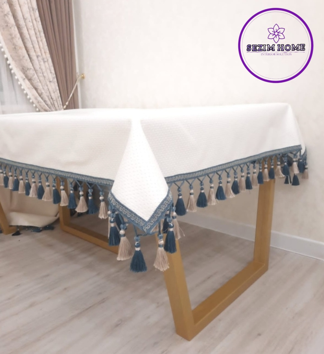 Скатерть Sezim Home 350x140 см, искусственная кожа, 1 шт