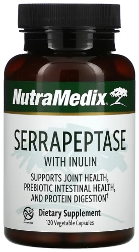NutraMedix БАД Serrapeptase with Inulin 120 капсул