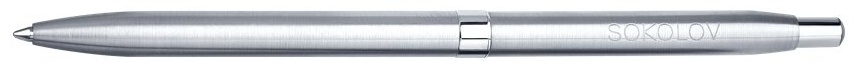 Ручка SOKOLOV 94250040 вес 12.57 г серебро, без вставок