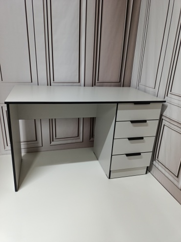 Стол письменный Art Mebel Глория, 120х60x75 см, светло серый
