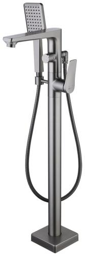 Смеситель для ванны Lemark Bronx LM3744GM, латунь, цвет графит