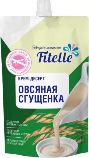 FitFeel сгущенное молоко овсяное крем-десерт 4% 100 г