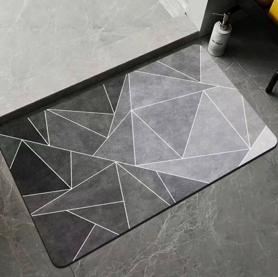 Коврик ZHA180 90x60 см, резина, нейлон, диатомит, кожа