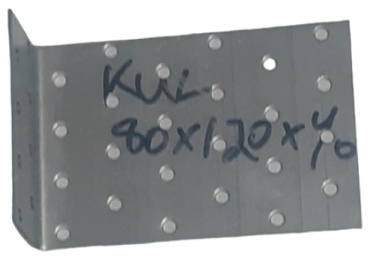 Nurmax уголок 120x80x1.8 мм 25 шт, KUL80120