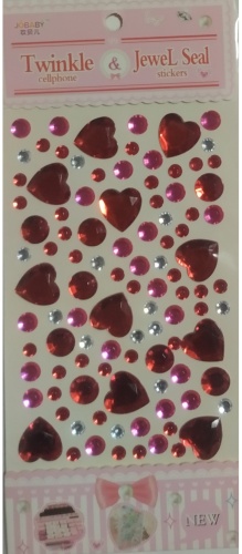 Стразы Sticker Universe Сердечки 123/1 90 шт