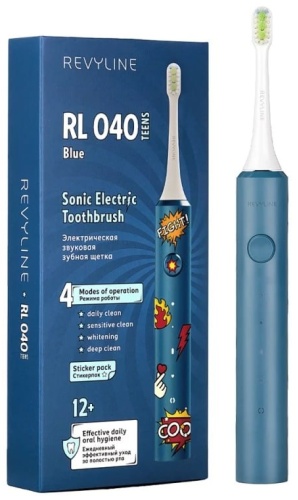 Revyline звуковая щетка RL 040 щетина средняя голубой