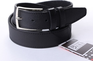 Ремень BAKS ACCESSORIES натуральная кожа 120 см черный