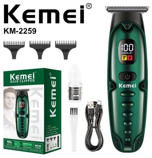 Kemei триммер Km-2259 зеленый