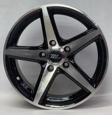 Vossen 287 7x16/5x114.3 D67.1 ET35 4 диска черный, серебристый