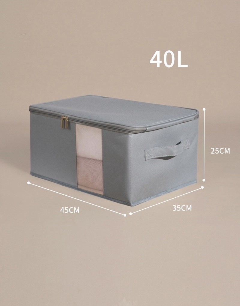 LEA HOME кофр для верхней одежды серый, 2 шт