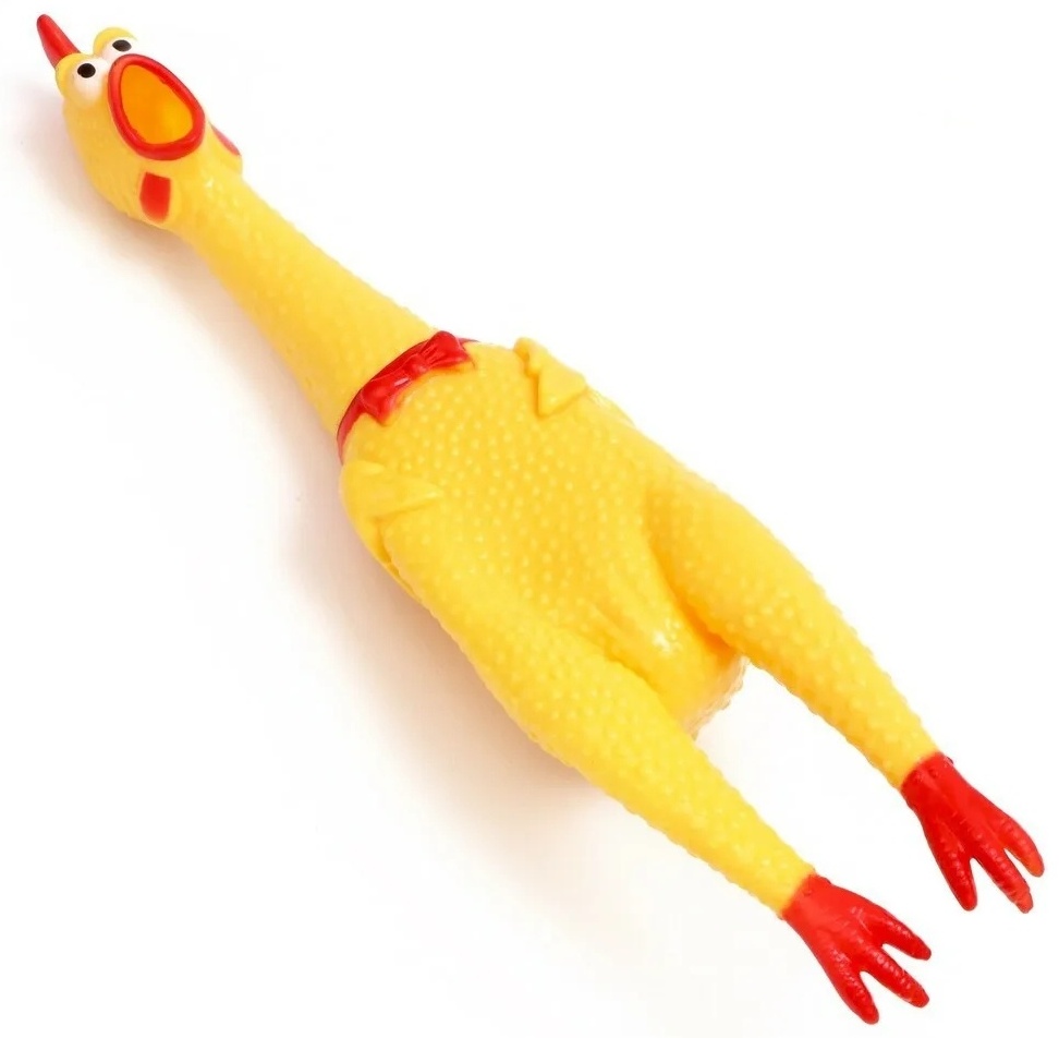 Игрушка Курица 30064074_697921064 желтый 38 см