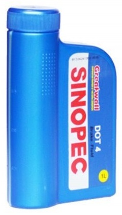 Тормозная жидкость гликолевая Sinopec DOT 4 1 л