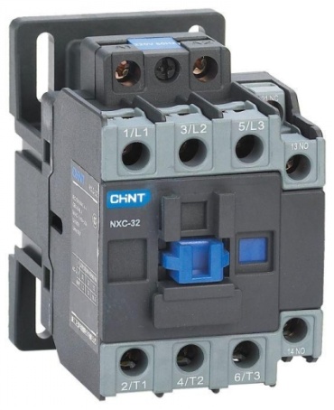 CHINT силовой контактор 40A, NXC-40 40А 220В/АС3 1НО+1НЗ