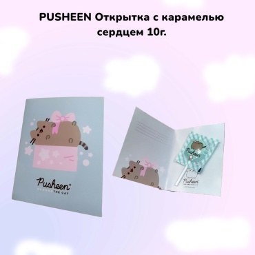 Конфеты карамель Pusheen на палочке 10 г