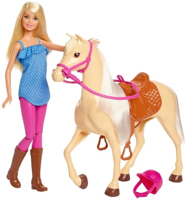 Barbie кукла и лошадь FXH13
