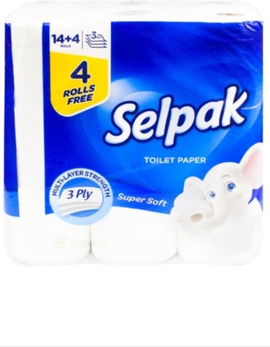 Selpak туалетная бумага 3-слойный 18 шт, первичная целлюлоза