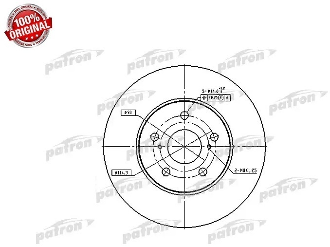 Диски PATRON передние PBD4204