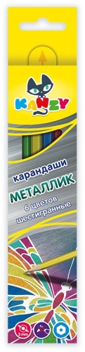Цветной карандаш KANZY форма шестигранная 6 шт