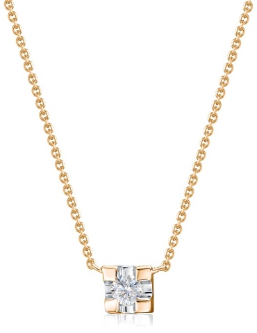 Колье Brilliant Style 3969-510 длина 46 см вес 1.8 г золото, бриллиант
