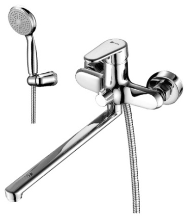 Смеситель для ванны Lemark Point LM0351C, латунь, цвет хром