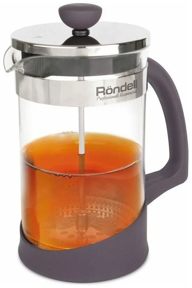 Френч-пресс Rondell RDS-938 1000 мл, стекло, металл, пластик
