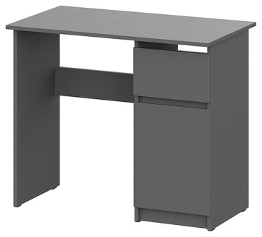 Стол письменный ZETA Денвер, 90х50x75 см, графит