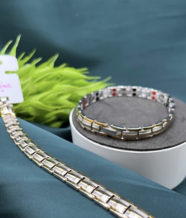 Xuping Jewelry 638536 длина 21 см медицинская сталь, гематит, магнезит