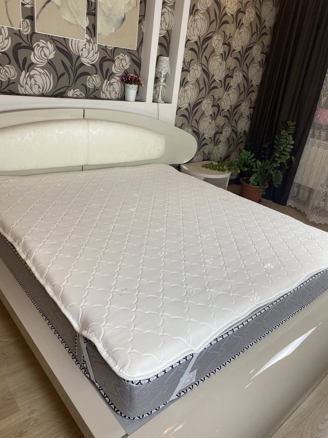 Наматрасник на резинке SuperSunny 6 см, Memory 200х200, вискоза