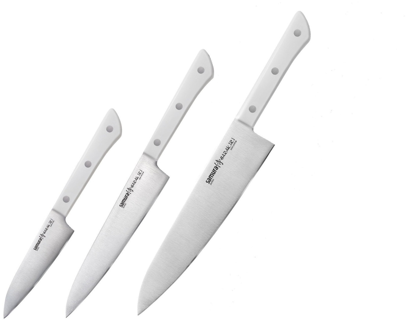 Набор ножей Samura Harakiri SHR-0220W/K, лезвие: сталь 3 шт