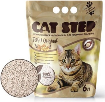 CAT STEP Tofu Original комкующийся комкующийся 12 л